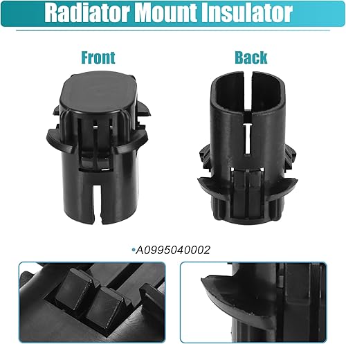 Miniatura 5 de X AUTOHAUX 2 piezas de montaje del radiador Aislador Tanque de montaje para Mercedes-Benz ML63 AMG 2007-2014 para Mercedes-Benz ML550 2008-2014 para