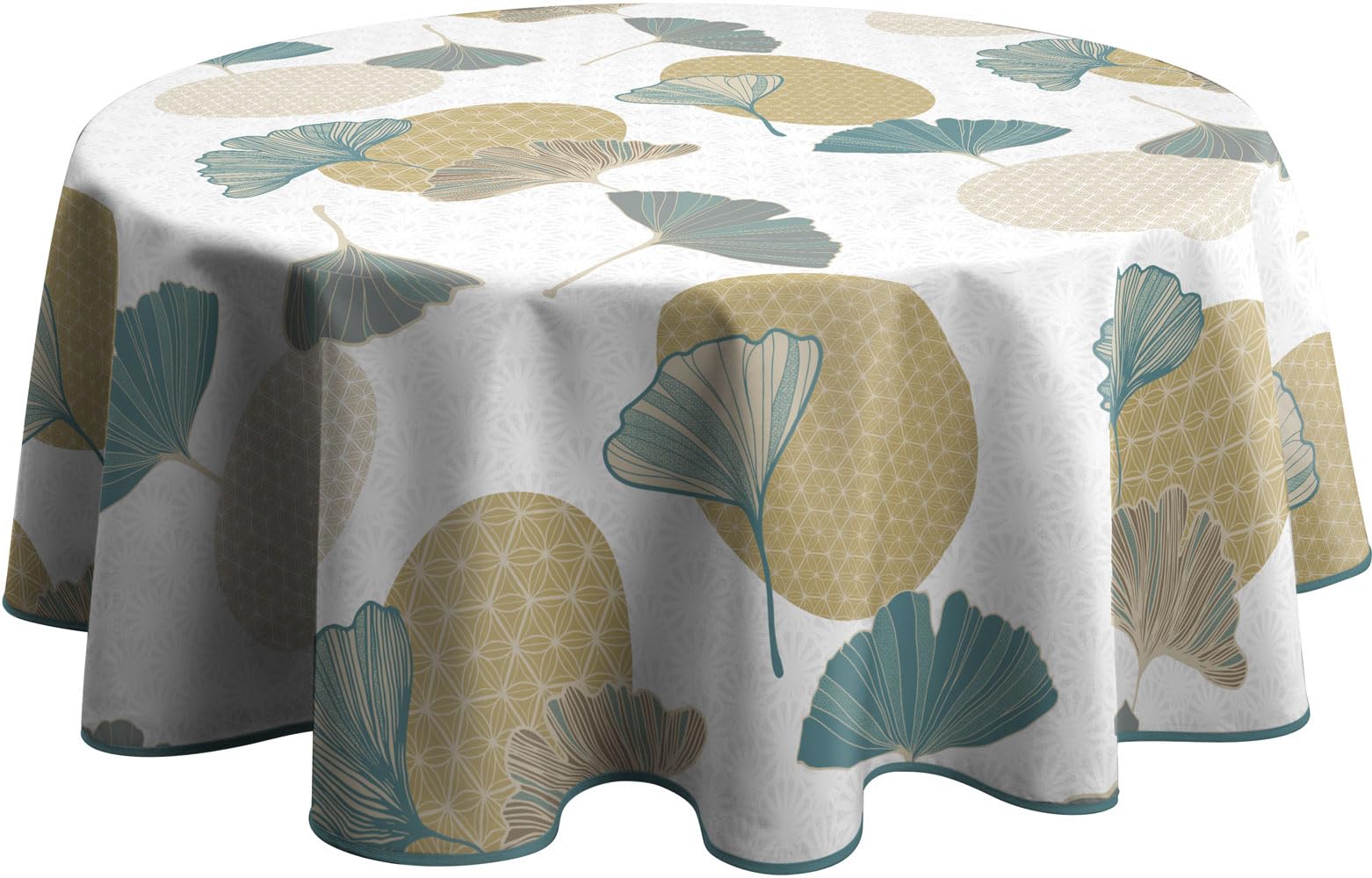 Le linge de Jules Stain Resistant Tablecloth Kobe Blue Oval 150x240cm