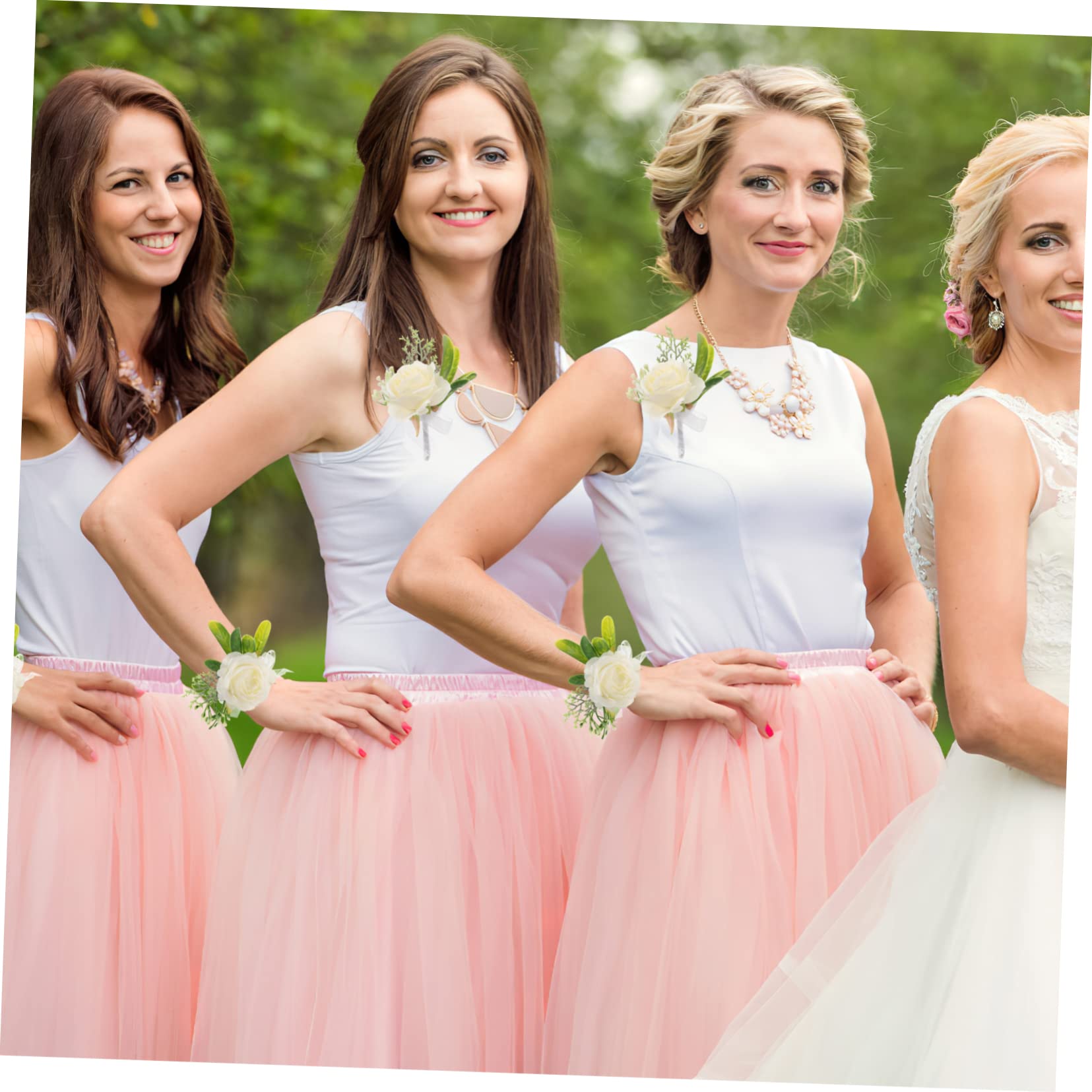 SOIMISS 5sätze Elegante Handgelenk-corsage Mit Perlen Für Hochzeiten Künstliche Blumenarmbänder Für Bräutigame Und Hochzeitsgäste Und Stilvoll Teiliges