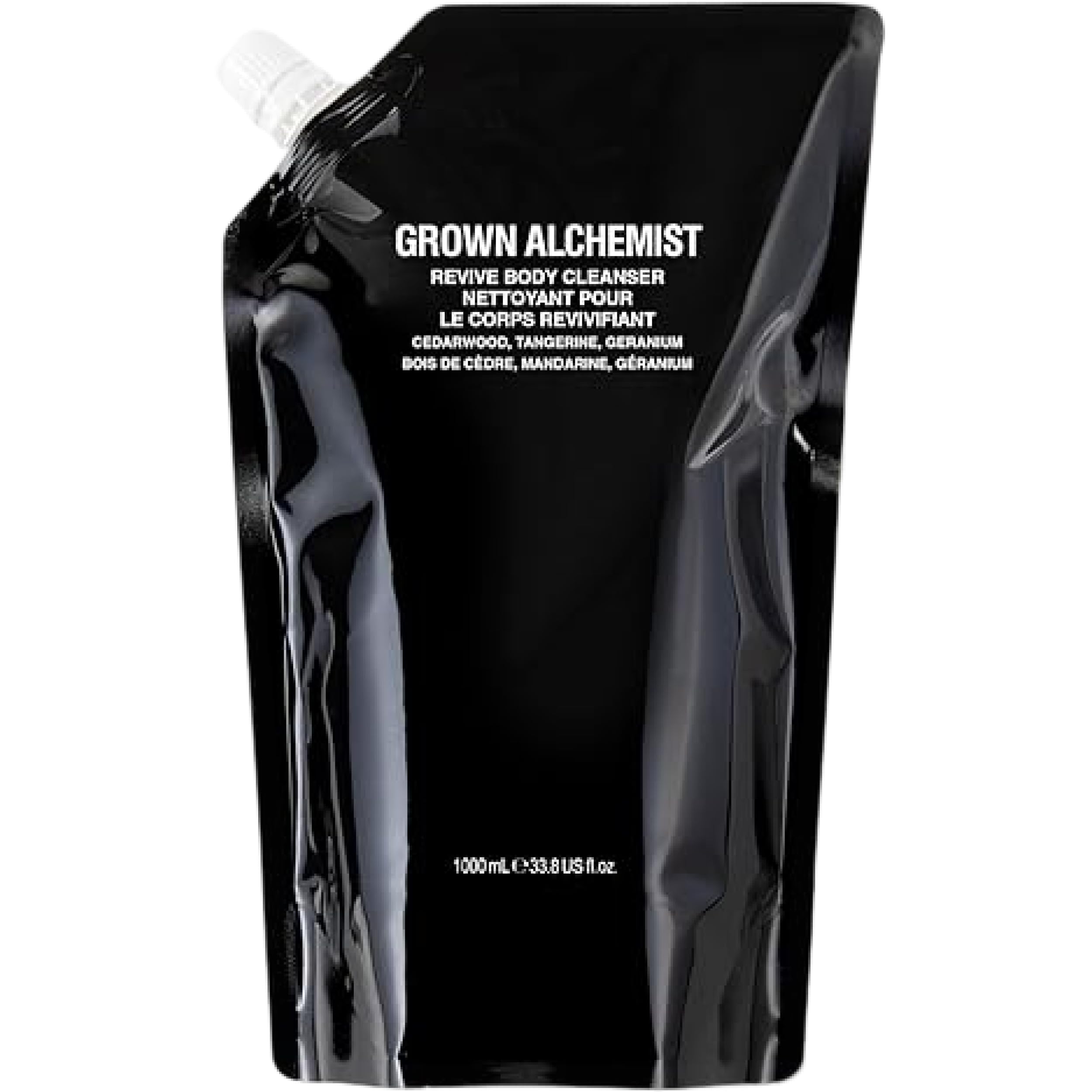 Grown Alchemist Revive Body Cleanser Refill, Geranie, Mandarine, Zedernholz - Bio Body Wash, sanftes Peeling, feuchtigkeitsspendendes Shower Gel, natürliches Cleansing, antioxidatives Duschgel