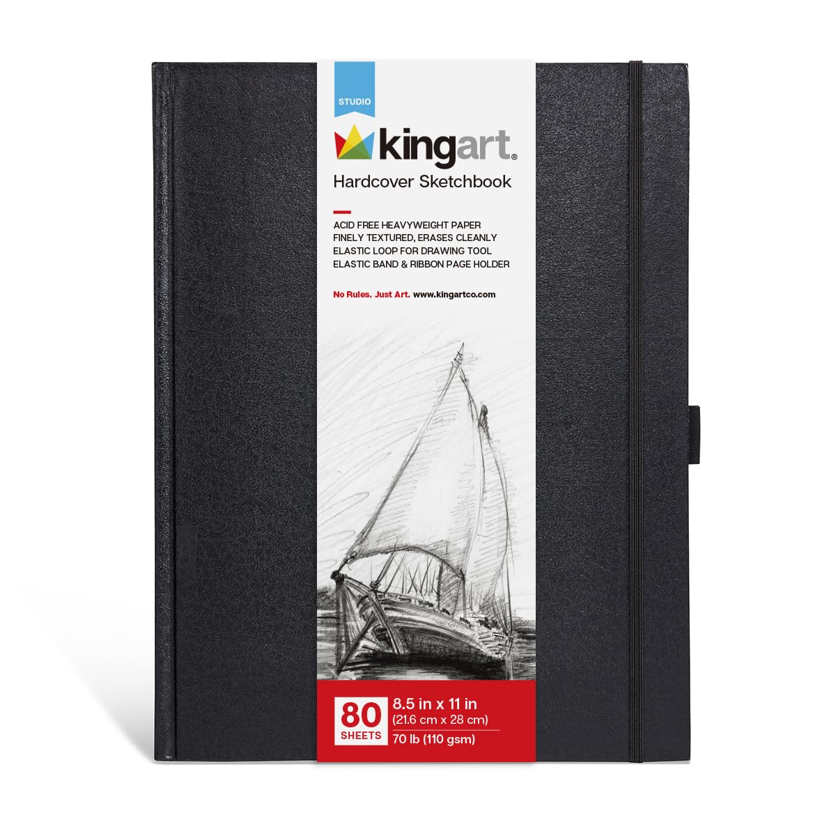 Amazon.com: KINGART Hardcover Sketchbook Journal – 8.5 x 11 Inch