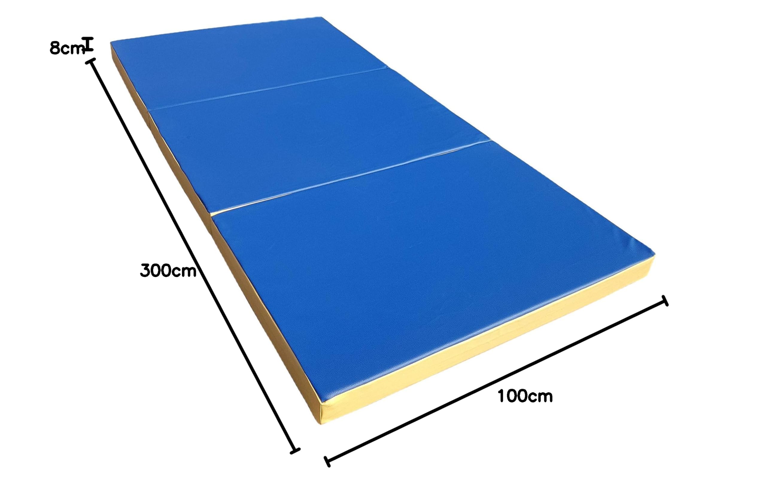 NiroSport Colchoneta de suelo blando,300x100x8cm colchoneta deportiva plegable