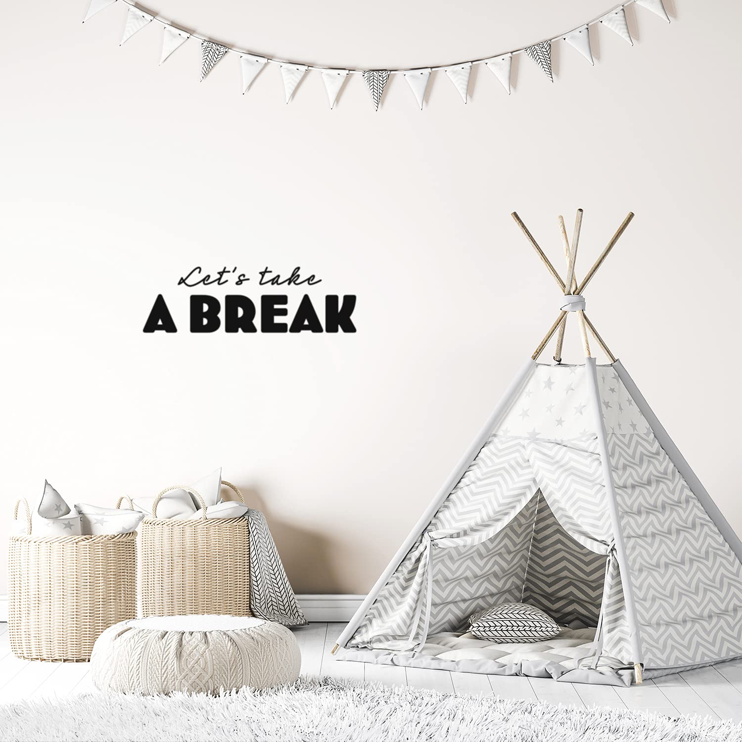 消しはん メッセージ Let’s have A Break Amazon.com: Vinyl Wall Art Decal - Let's Take A Break - 8
