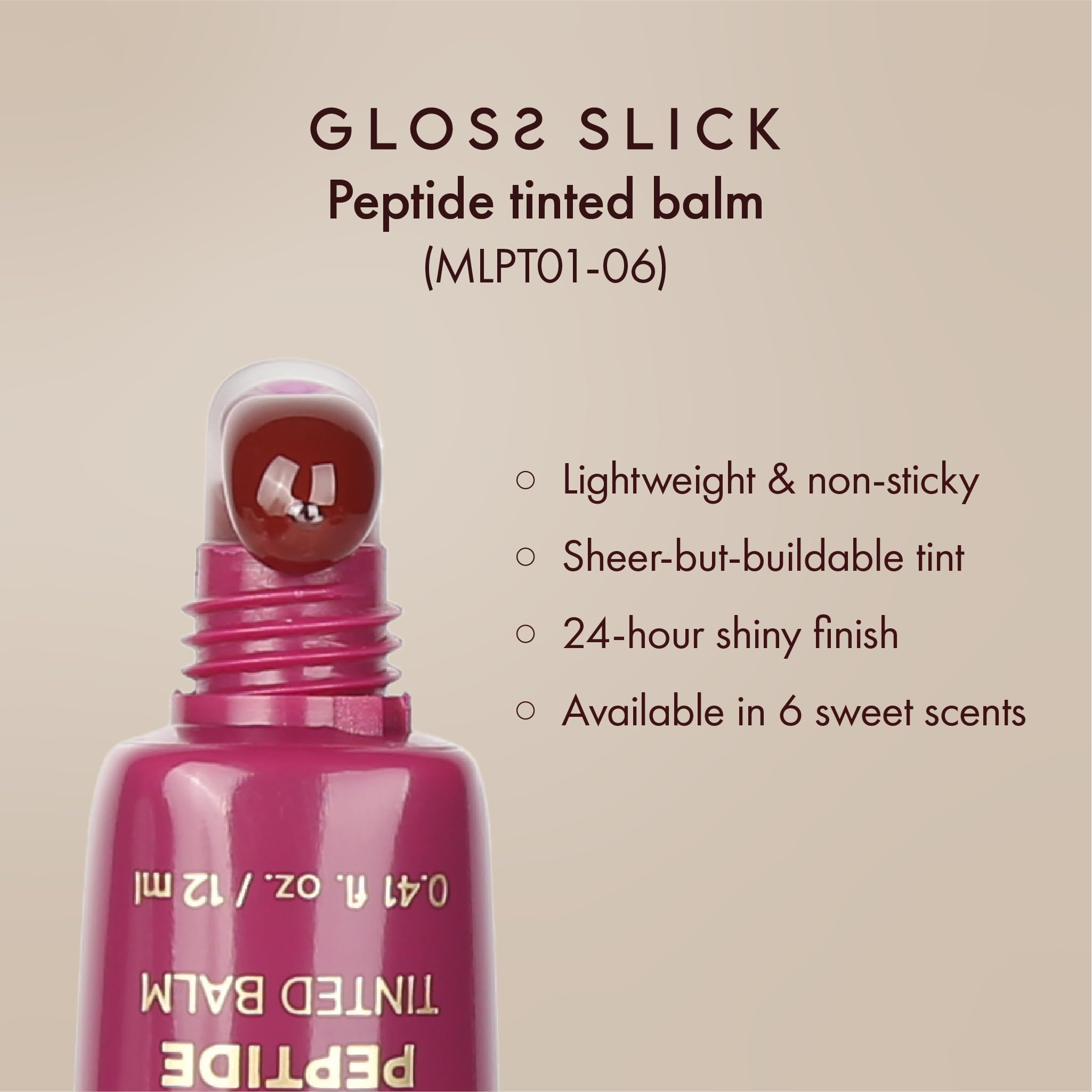 Amazon.com : Absolute New York Gloss Slick Peptide Tinted Balm