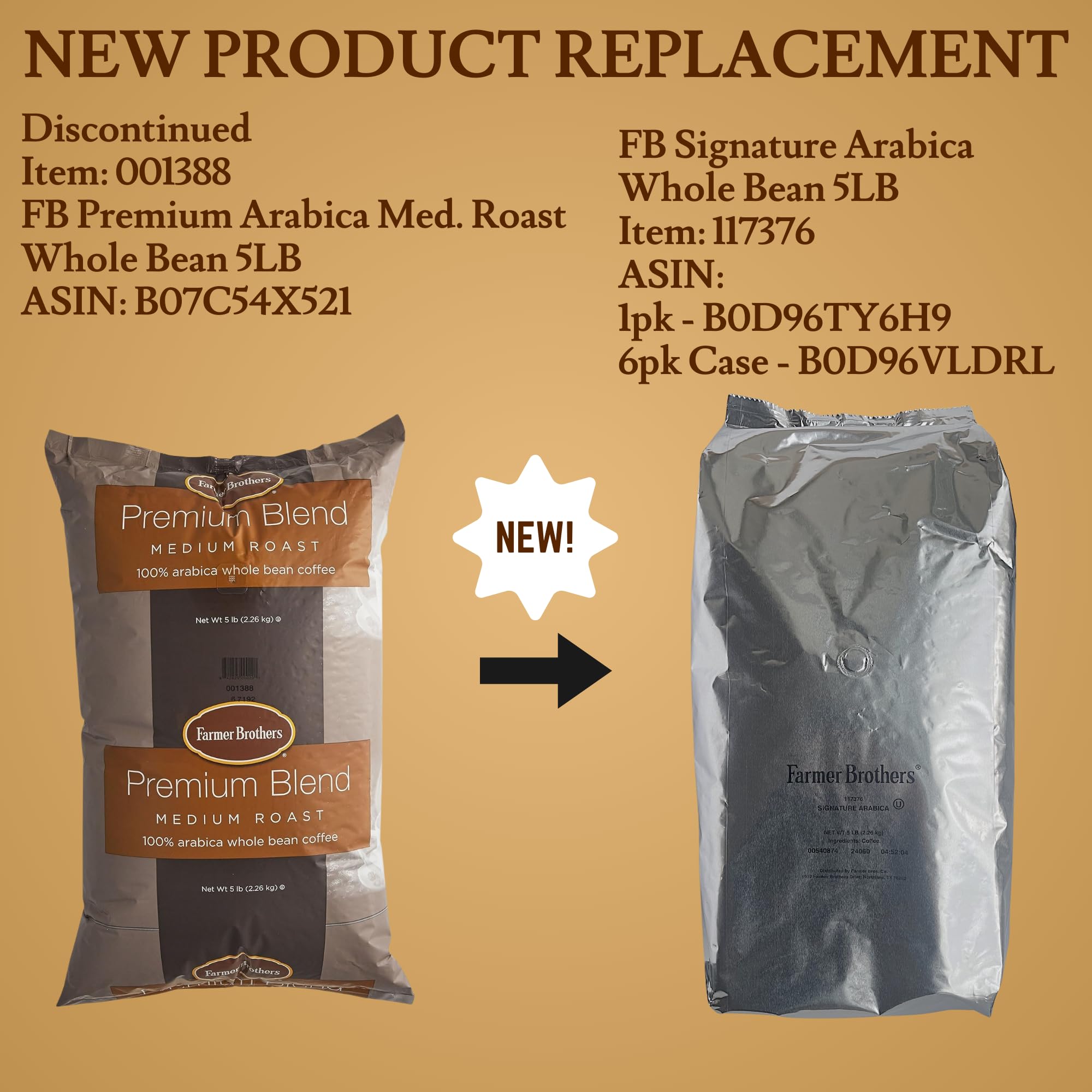 Amazon.com : Farmer Brothers Premium Blend 100% Arabica Whole Bean