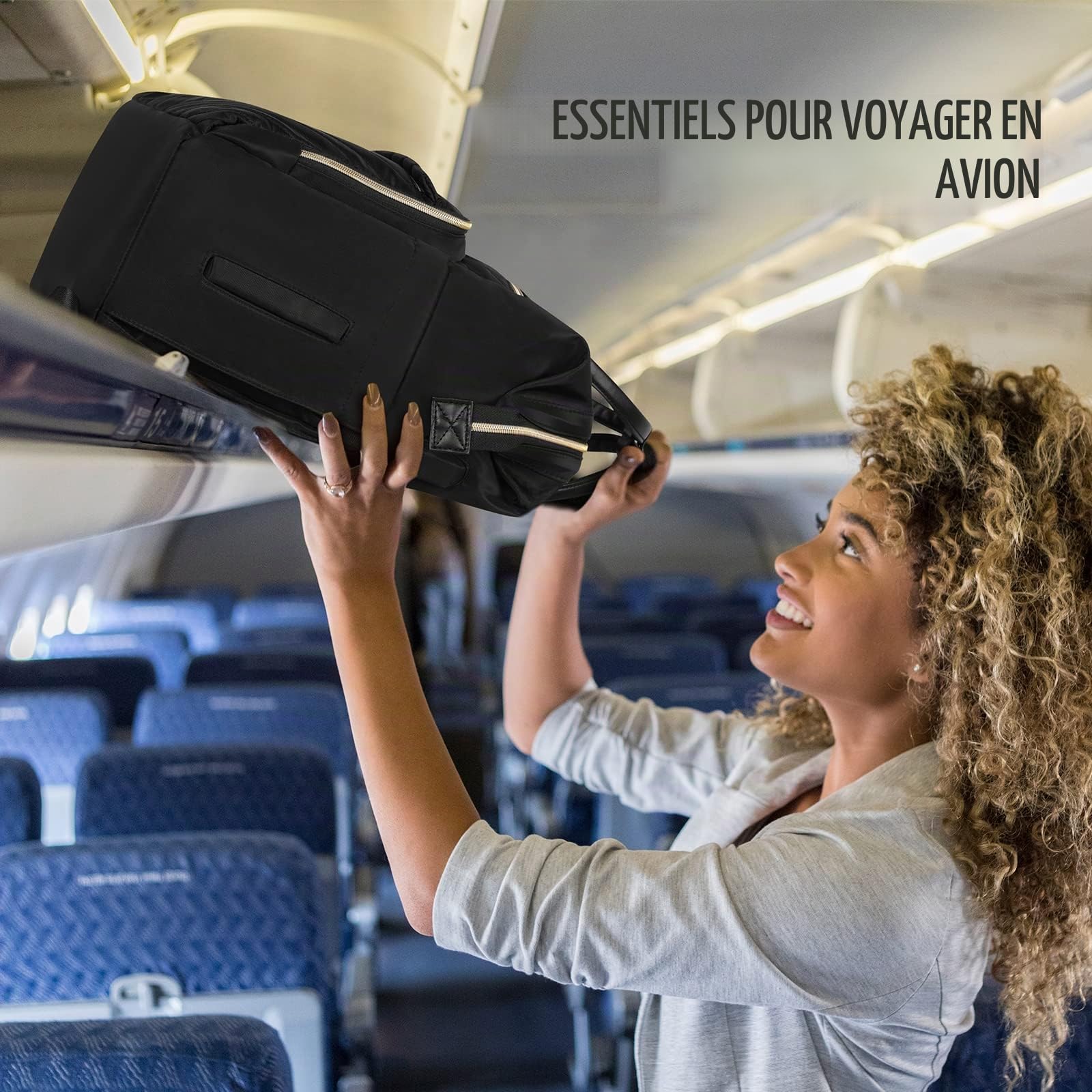 Sac a Dos Femme,Sac à Dos Ordinateur Portable Antivol,Sacoche PC Portable Cartable Femme Travail Enseignante,Sac à Dos Scolaire pour Adolescentes