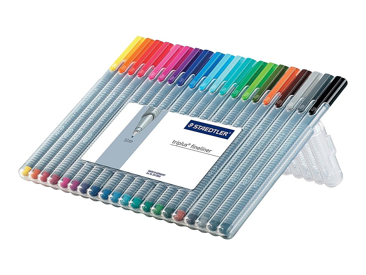 STAEDTLER TRIPLUS FINELINER 334 Néon Set 6  + 2 Gratuit  EUR 11,65 - FR