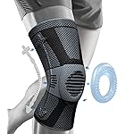 NEENCA Professional Knee Brace for Pain Relief, Medical Knee Compression Sleeve, Knee Support with Horizontal Knit Tech for Meniscus Tear, ACL, Arthritis, Joint Pain, Runner, Workout- FSA/HSA APPROVED
