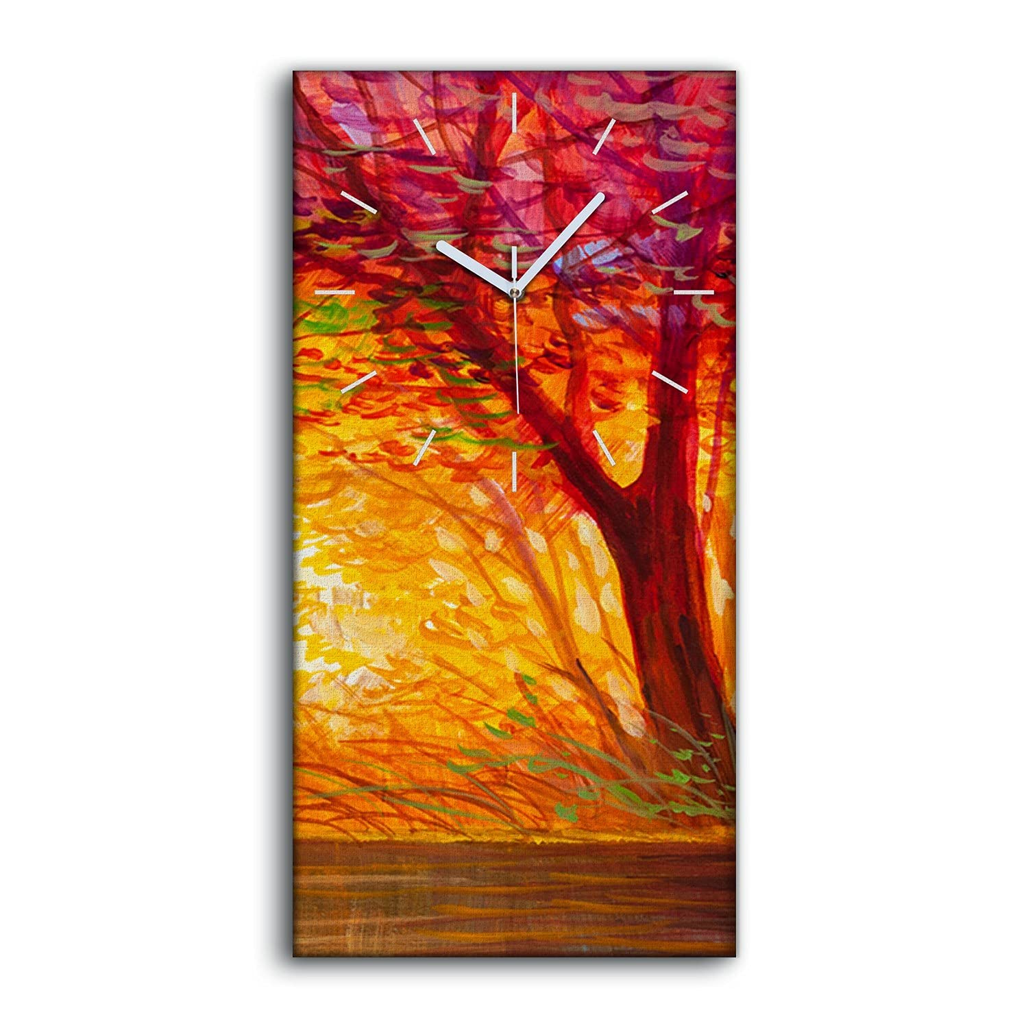 Horloge sur toile image art mural 30x60cm pour chambre et salon moderne
