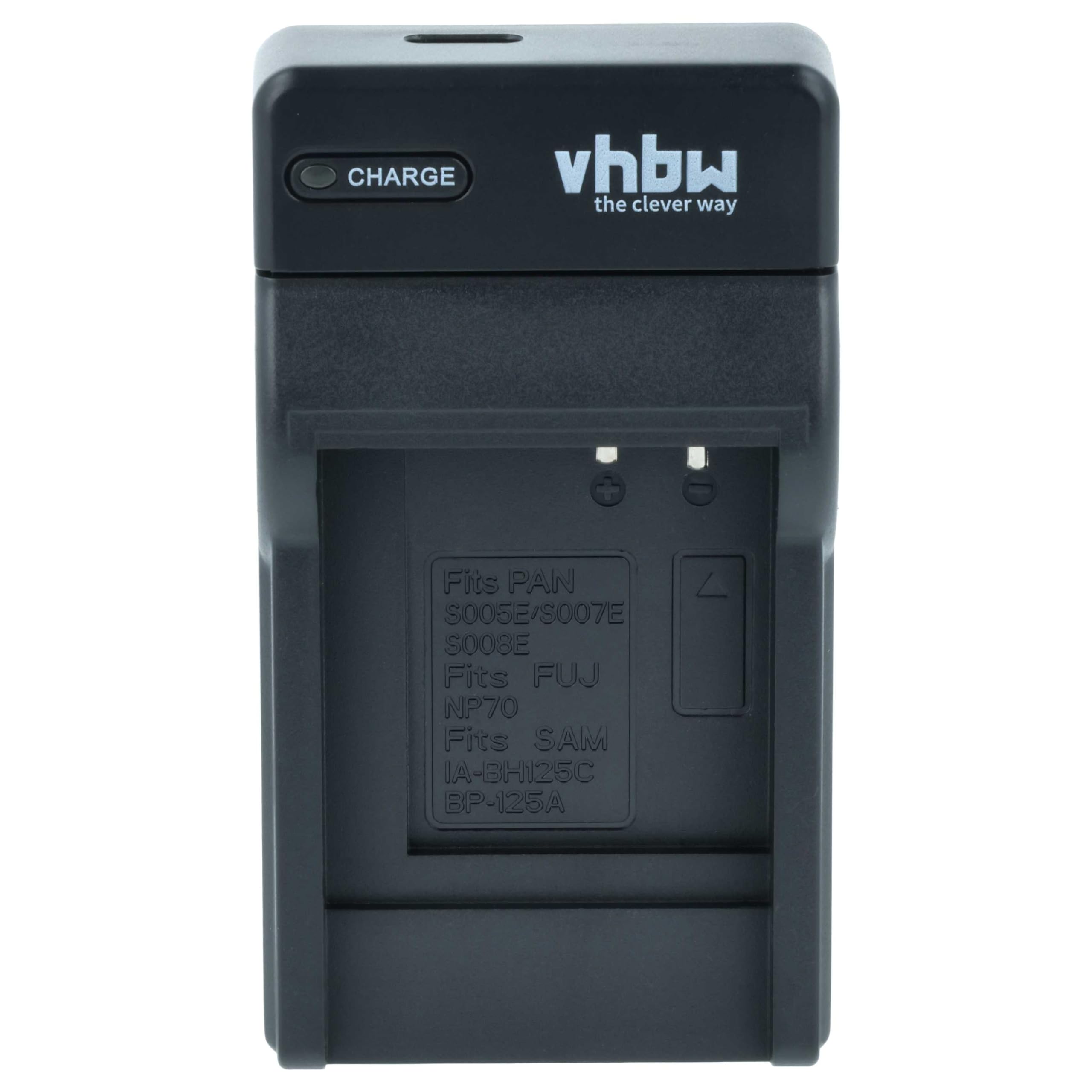 vhbw Ładowarka USB-C kompatybilna z Panasonic Lumix DMC-FX150, DMC-FX3, DMC-FX30, DMC-FX33, DMC-FX35, DMC-FX37, DMC-FX50, DMC-FX500 do kamery - ładowarka + kabel USB-C