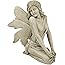 Design Toscano EU5604 Brianna La Fée Du Vent D'Été - Sculpture Murale Magique Blanc Cassé 7.5 X 28 X 57 Cm
