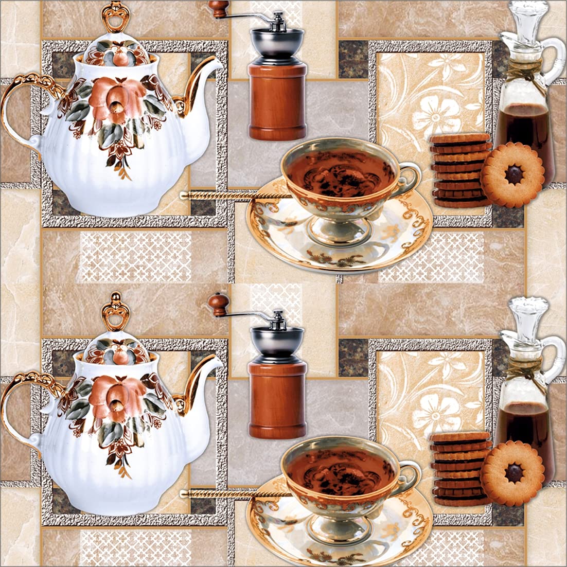 WallDaddy Self Adhesive Wallpaper Model (KitchenTea) Bigger Size (40x300) cm for Bedroom, Drawing Room, Kids Room, Walls, Doors, Furniture etc (B09BFVQLK4) Amazon Price History, Amazon Price Tracker