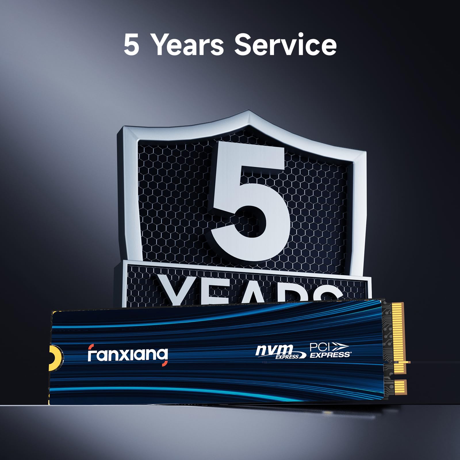 fanxiang 1To SSD NVMe M.2 PCIe Gen4 Jusqu'à 7100Mo/s en Lecture - SSD Interne 1 to Compatible avec PS5, PC, Ordinateur Portable pour Les Gamers et Professionnels - S880E