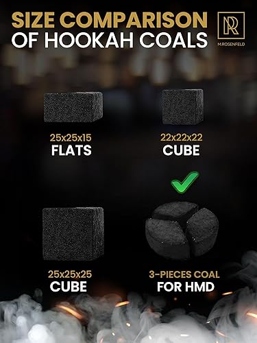 Miniatura 30 de Cachimba carbón de carbón de coco – Paquete XL 84 unidades y 2.6 lbs (2.6 libras) – Calidad premium 0.984 in (1x1x1 in) – 100% carbón de coco