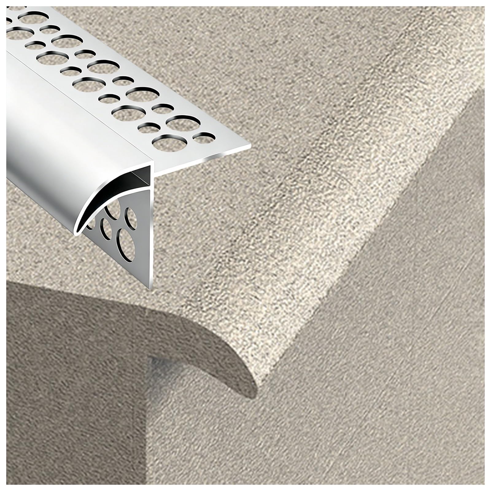LXLZYXSF Recessed Hidden Drip Edge Flashing for Window Sills Roof Eaves, Aluminum Paintable Trim Rain Diverter, Modern Architectural Exterior Design DIY(W 20mm(13/16"),L 230cm/90.6")