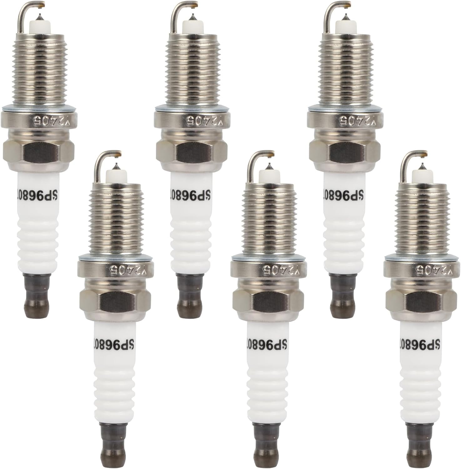 ECCPP Spark Plgus Replacement for 96807,ZFR5FIX11E Fit 2005-2010 for Chrysler for 300 3.5L/V6,2008-2010 for Dodge for Avenger 3.5L/V6 Pack of 6 Platinum Iridium High Performance Spark Plugs
