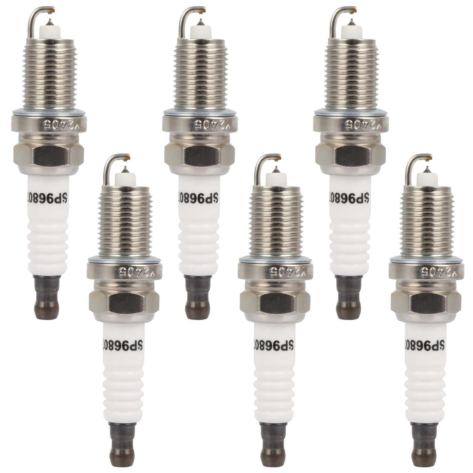 ECCPP Spark Plug Platinum Iridium Fit 2005-2010 for Chrysler for 300,2006-2010 for Dodge for Charge Replacement for 96807 (6 Spark Plugs)