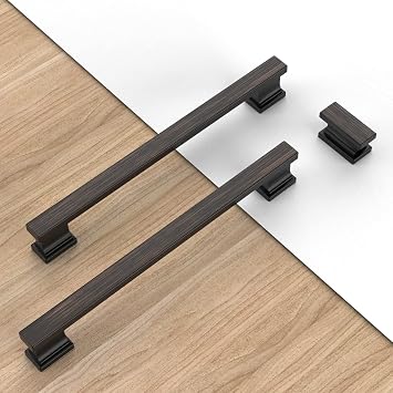 9BUILD 5 Inch(128mm) 10 Pack Kitchen Cabinet Handles Oil Rubbed Bronze Cabinet Pulls Kitchen Cabinet Hardware Kitchen Handles for Cabinets Cupboard Handles