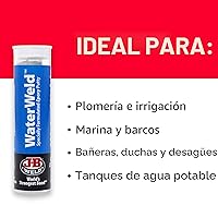 Vista 3 de J-B Weld 8277 2-Oz. Masilla Epoxi Waterweld Auto, 0, 2 onza, Blancuzco