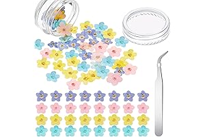 Encapsulated Forget-Me-Nots for Enchanting Nail Art