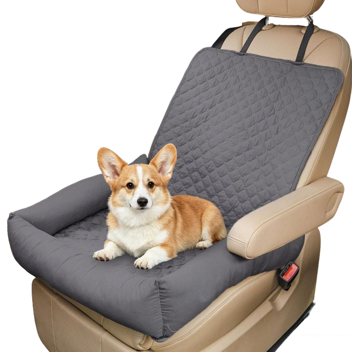 Siège de voiture pour chien pour freiner sans danger avec lit imperméable 50x50