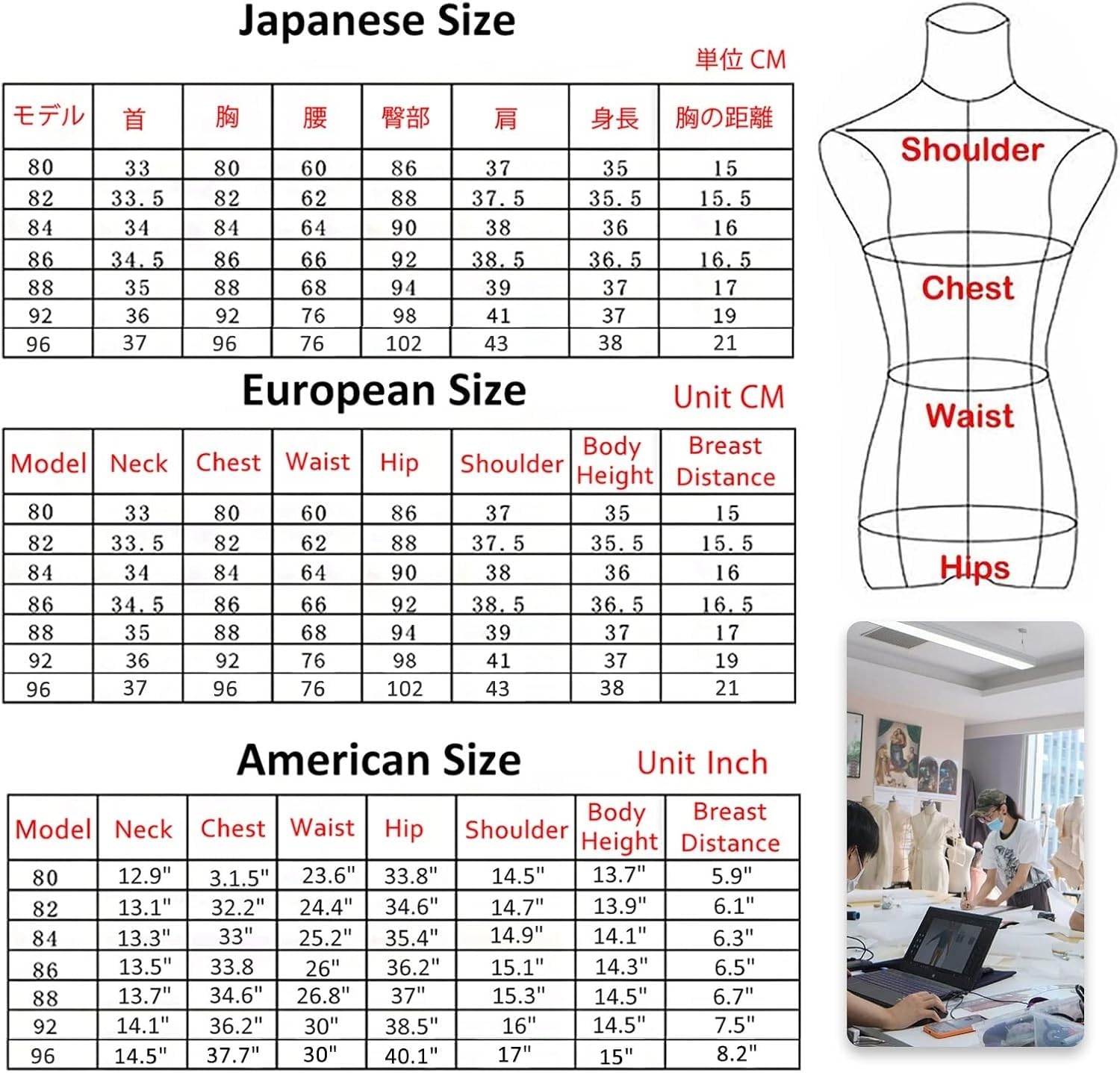 Plus Size Femminile Manichino Torso Vestito Forma Regolabile Pinnable Styrofoam Corpo per Cucire Sartoria Display con Braccia