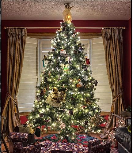 Miniatura 4 de Yescom Paquete de 2 tiras de luces LED de 66 pies, color blanco cálido, 8 modos, control remoto de Navidad para fiesta, boda, dormitorio