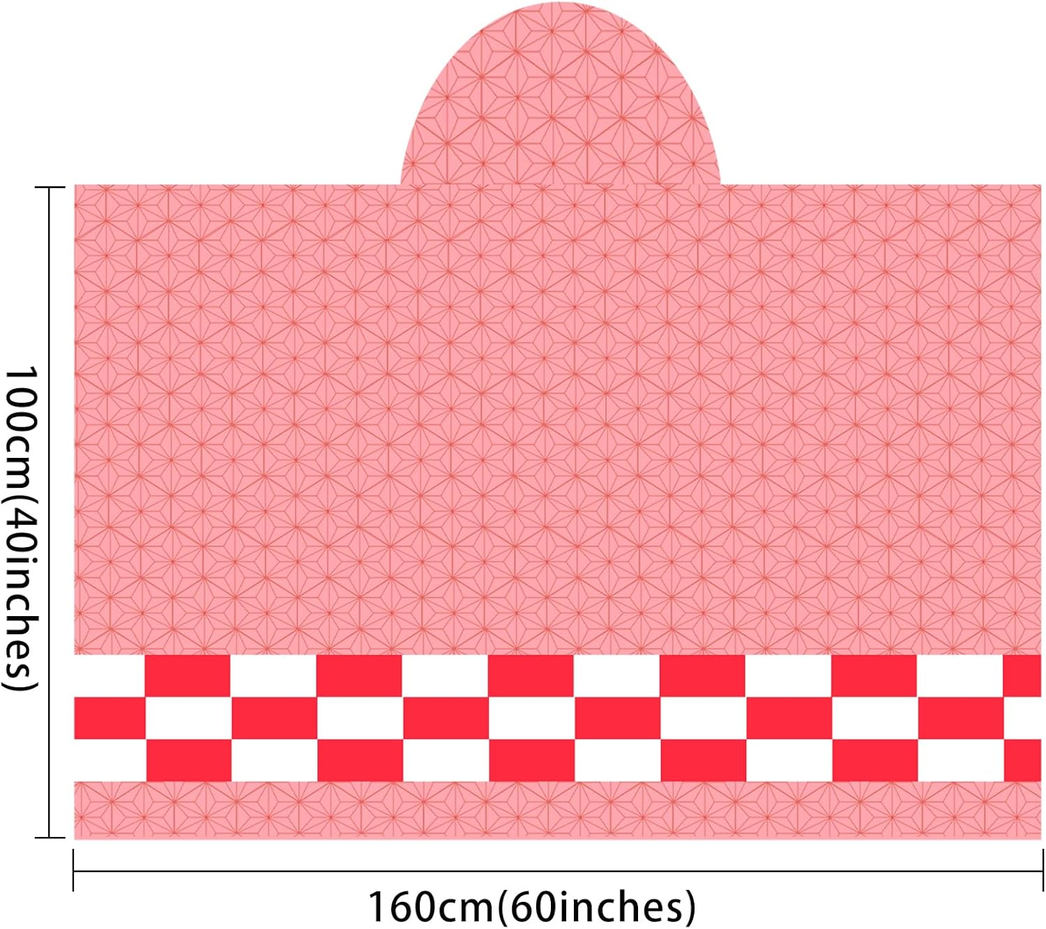 Juejuezi Hooded Wearable Blanket Hoodie Throw Blanket Cloak Cosplay Costume Shawl Wrap Nap Quilt 160x100 cm/63x40in