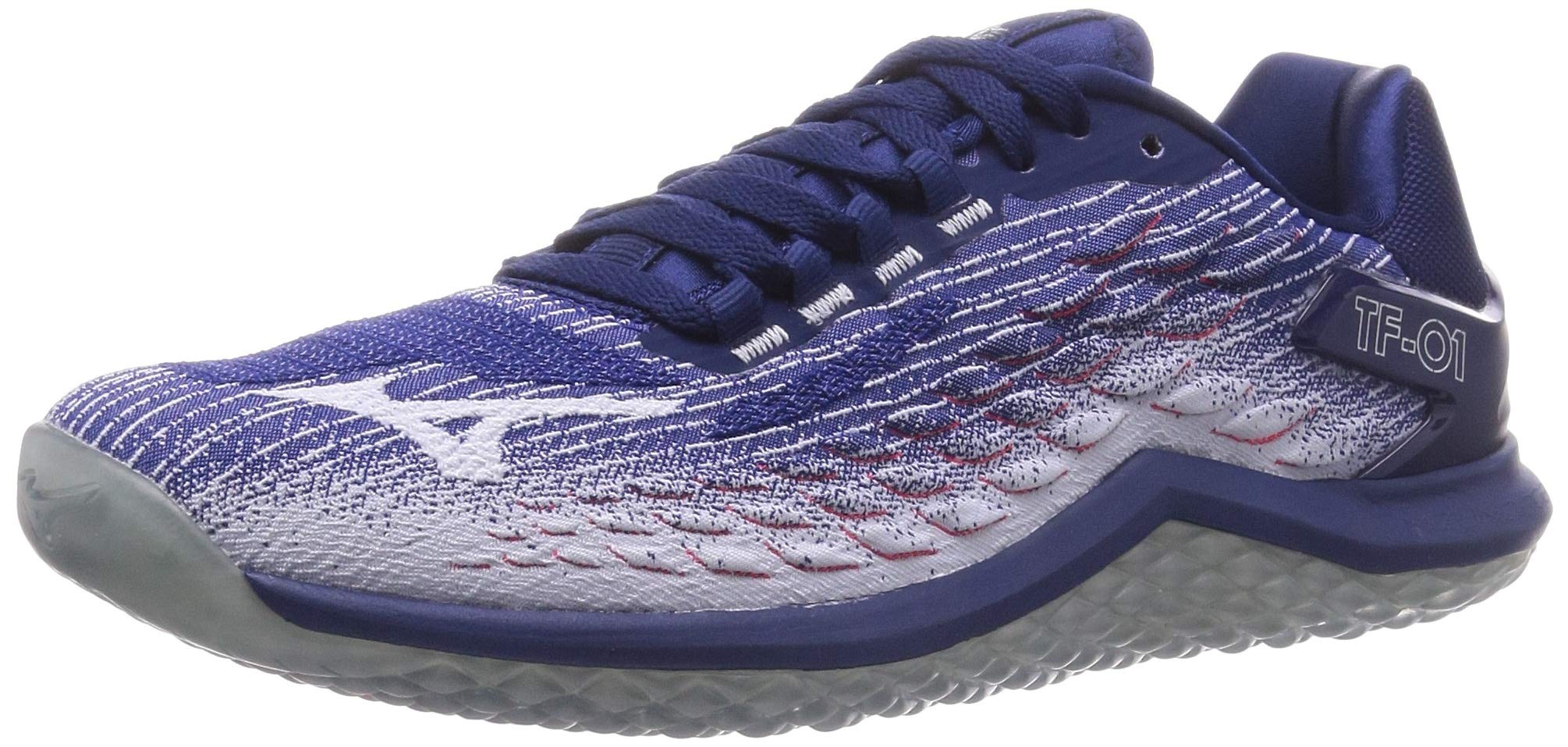 Amazon | [MIZUNO(ミズノ)] トレーニングシューズ TF-01 ブルー×グレー