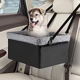 Dog Car Seats for Small Dogs, Upgrade Dog Booster Seat with Metal Frame Construction with Double-Layer Oxford, Perfect for Small Pets,L-UP TO 10LBS Small - Up to 15 lbs Grey