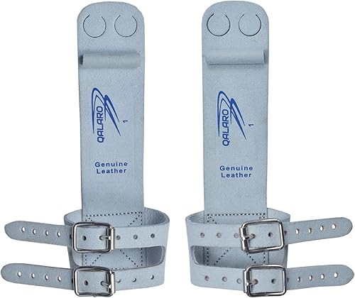 Miniatura 2 de QALARO Puños de doble hebilla para gimnasia para niñas, agarres de clavija, pulseras de 4 pulgadas, bolsa de agarre, puños de gimnasia para niñas,