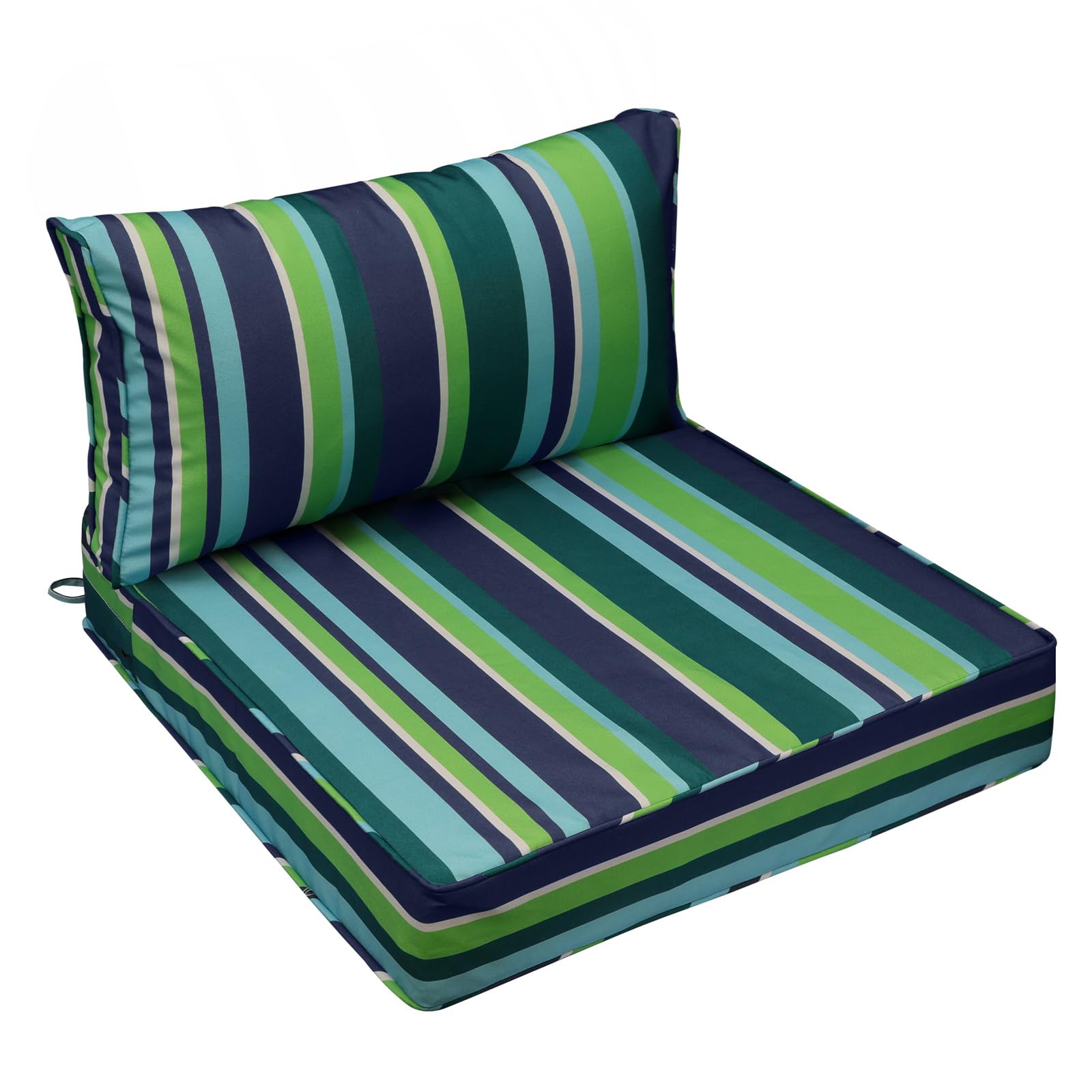 AAAAAcessories Outdoor Chair Cushions, 24 x 24 x 5 + 13.5 in, Set of 1