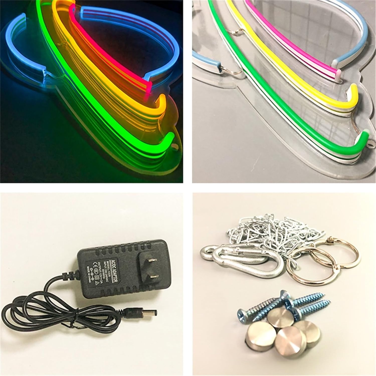 ゴーストカスタムネオンサイン、LEDナイトライトサイン、誕生日ウェディングパーティー壁掛けギフトネオン(Blue)