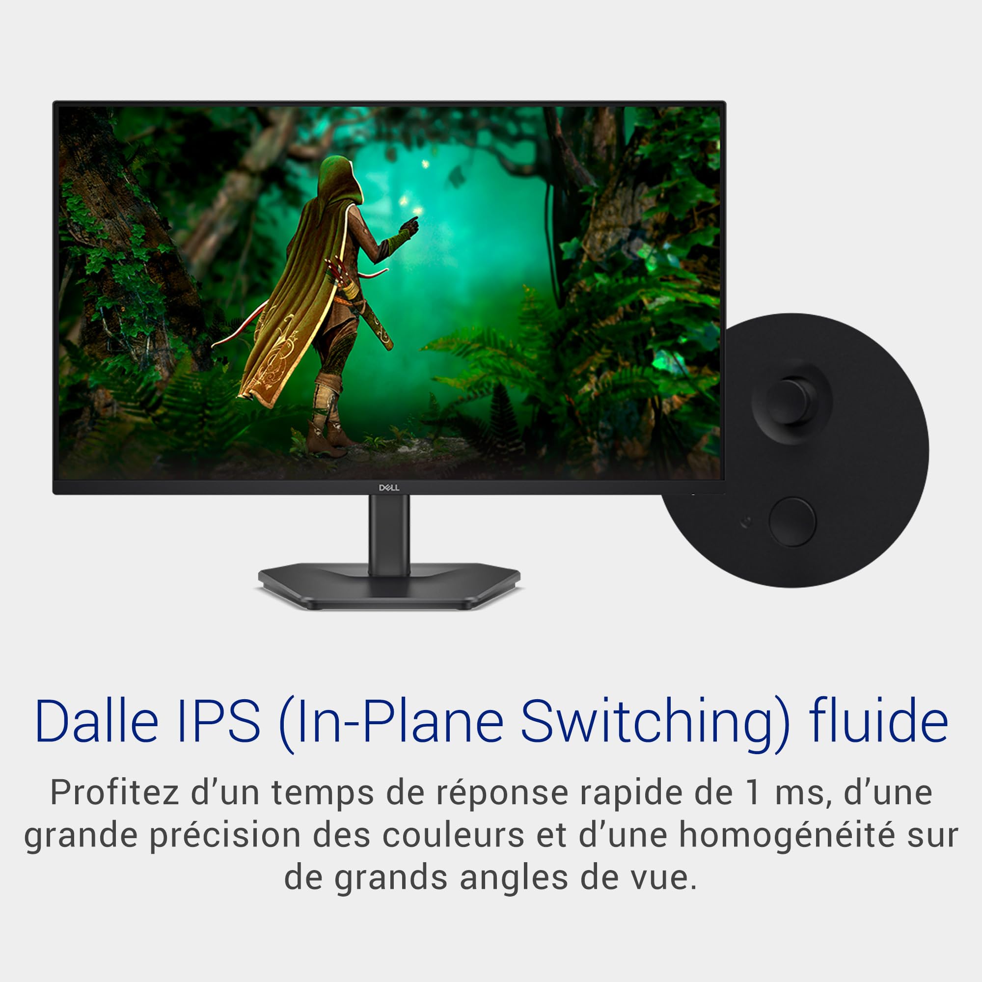 Dell 27 Écran PC Gaming - SE2725HG, Full HD (1920x1080), 200Hz, Fast IPS, 1ms, AMD FreeSync Premium, 99% sRGB, VESA (100x100mm), DisplayPort, 2 HDMI, Garantie 3 Ans, Noir