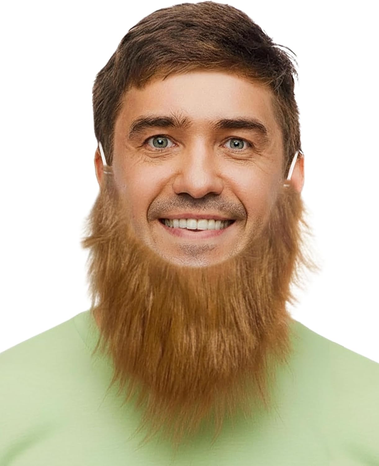 Costume Adventure Men's Red Irish Leprechaun Beard, One Size, St. Patrick's Day