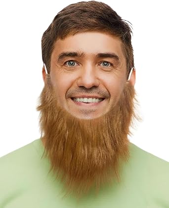 Costume Adventure Mens Red Irish Leprechaun Beard, One Size, St. Patricks Day