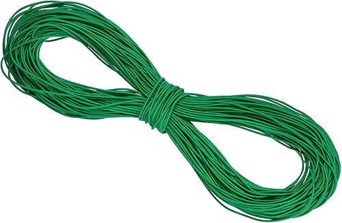 Vista 583 de PATIKIL Cuerda elástica elástica de 1/8 pulgadas, 11 yardas (0.118 in x 32.8 ft), color verde militar para manualidades, correas de gancho