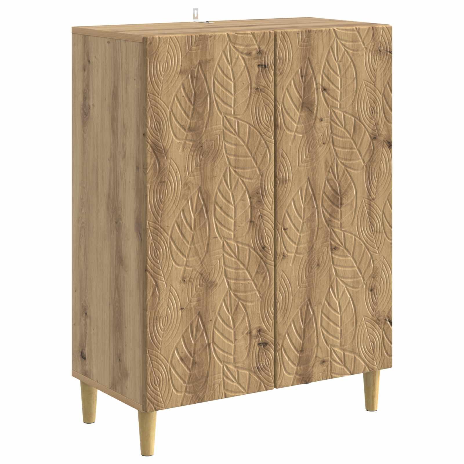 Aparador de madera de roble Artisan para almacenamiento en salón