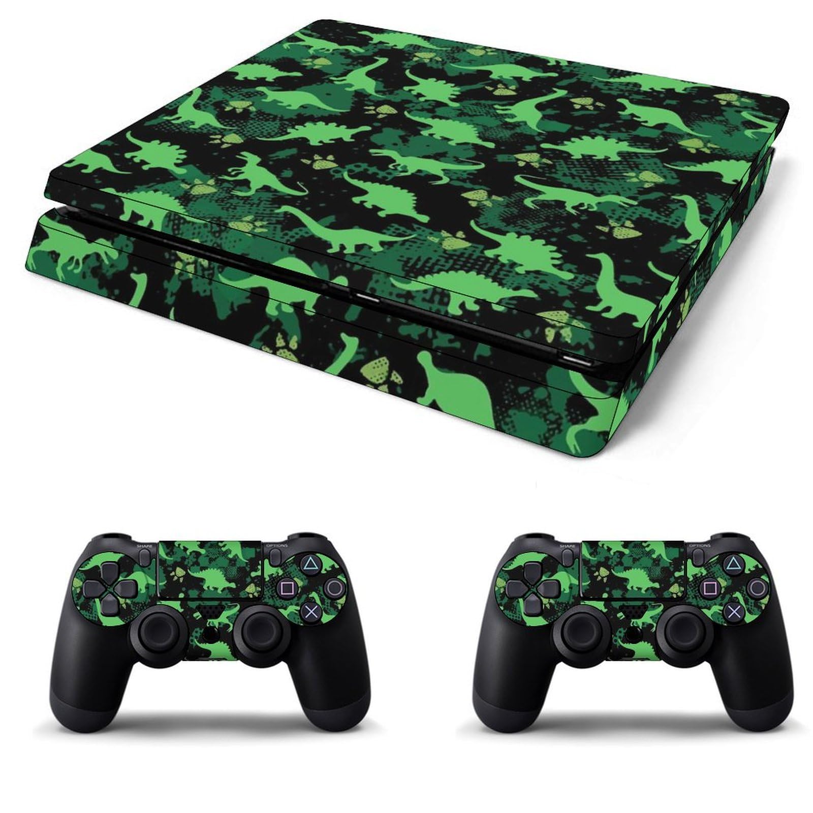 Amazon.co.jp: PS4専用 スキンシール PlayStation 4 スキンシール 緑  