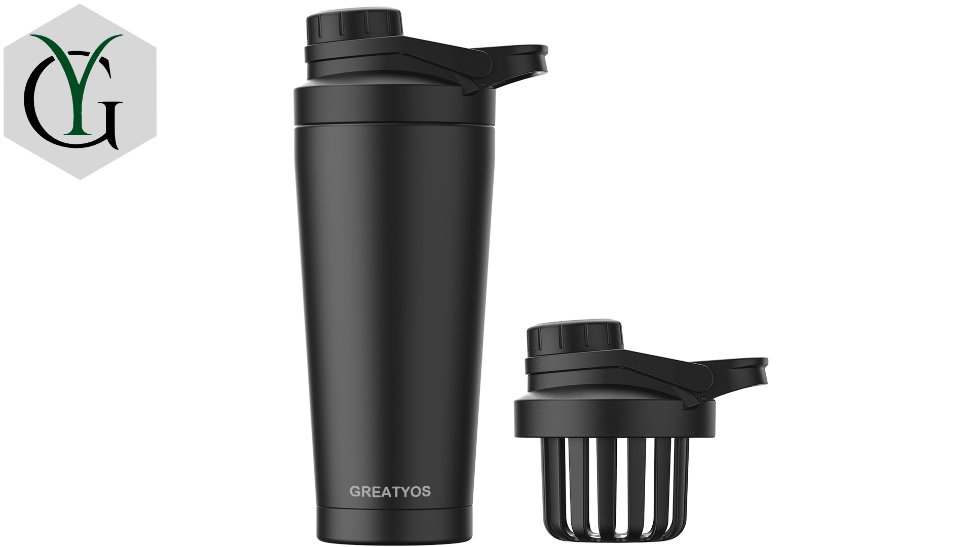 Amazon.com: Greatyos Stainless Steel Shaker Bottle with Noise-Free