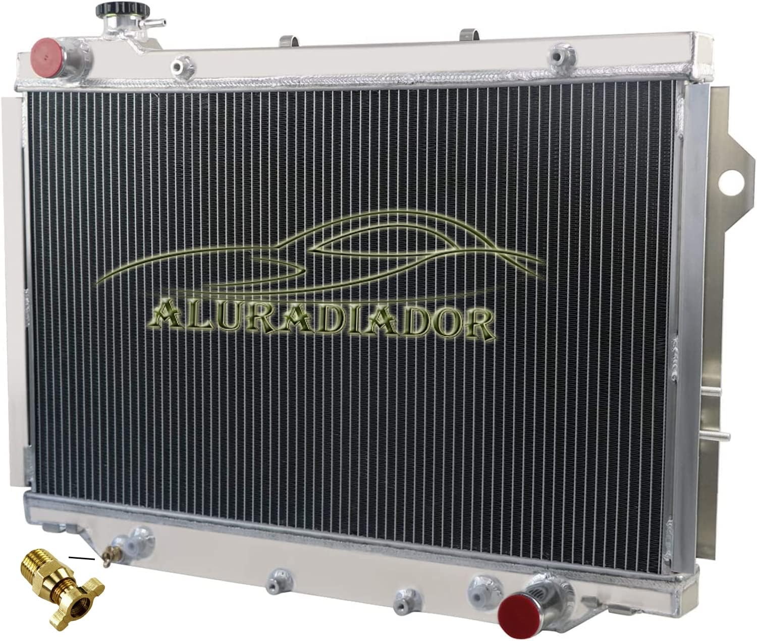 Aluminum Radiator for 1990-1998 Toyota Land Cruiser Landcruiser HDJ80 HZJ80 FZJ80 SUV TD 1991 1992 1993 1994 1995 1996 1997 Radiators 4 Row Core