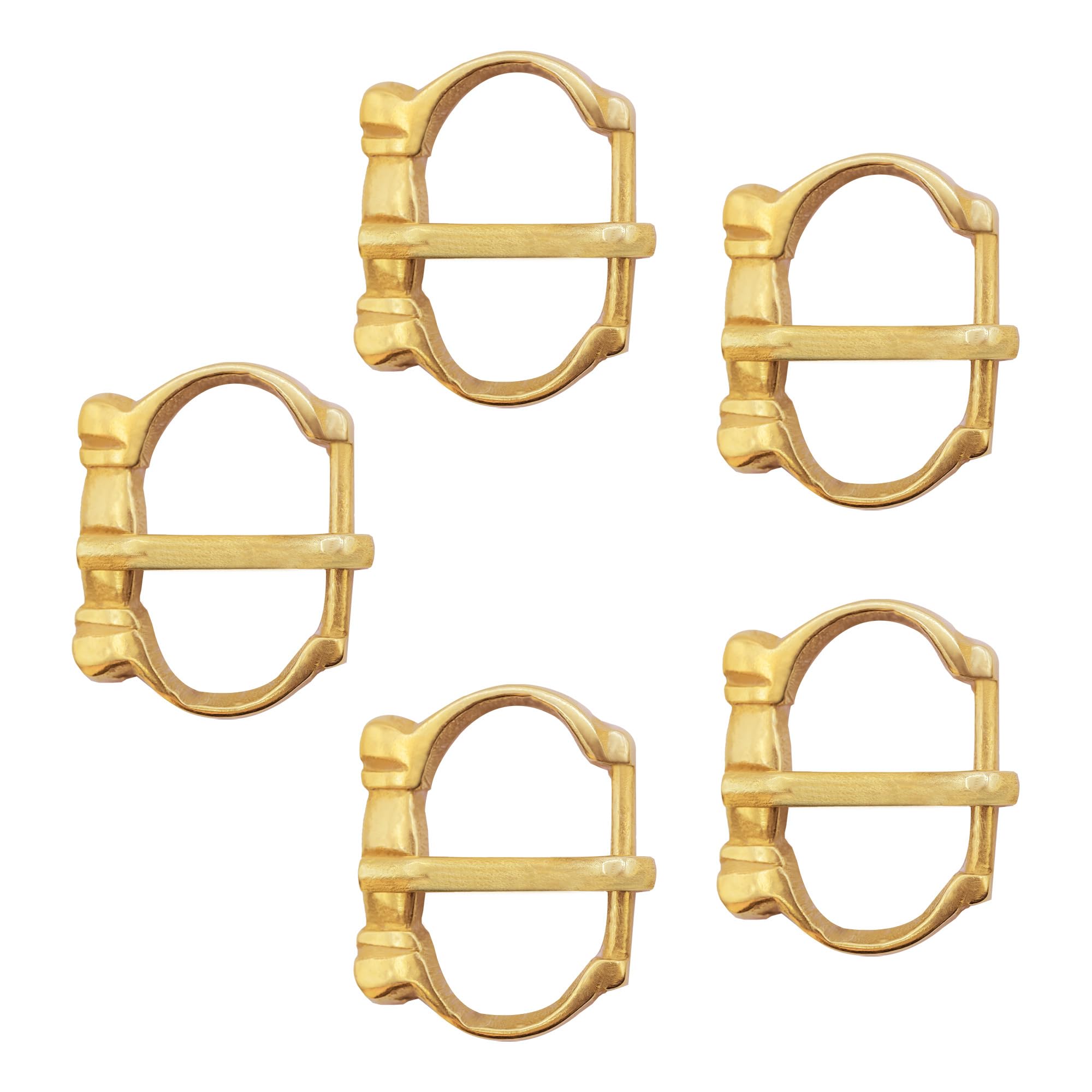 Lord of Battles Solid Brass Belt Buckles, Historical Medieval Buckle Hardware for DIY Leather Belts, Bags, & Leathercraft, Brass, Default