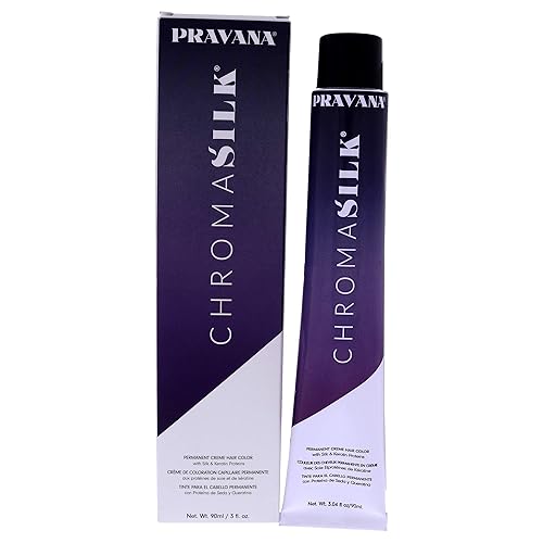 Miniatura 1 de Pravana ChromaSilk Creme - Color de cabello - 645 rubio caoba cobre oscuro 645 color de cabello unisex de 3 onzas 645 cobre oscuro caoba Blon
