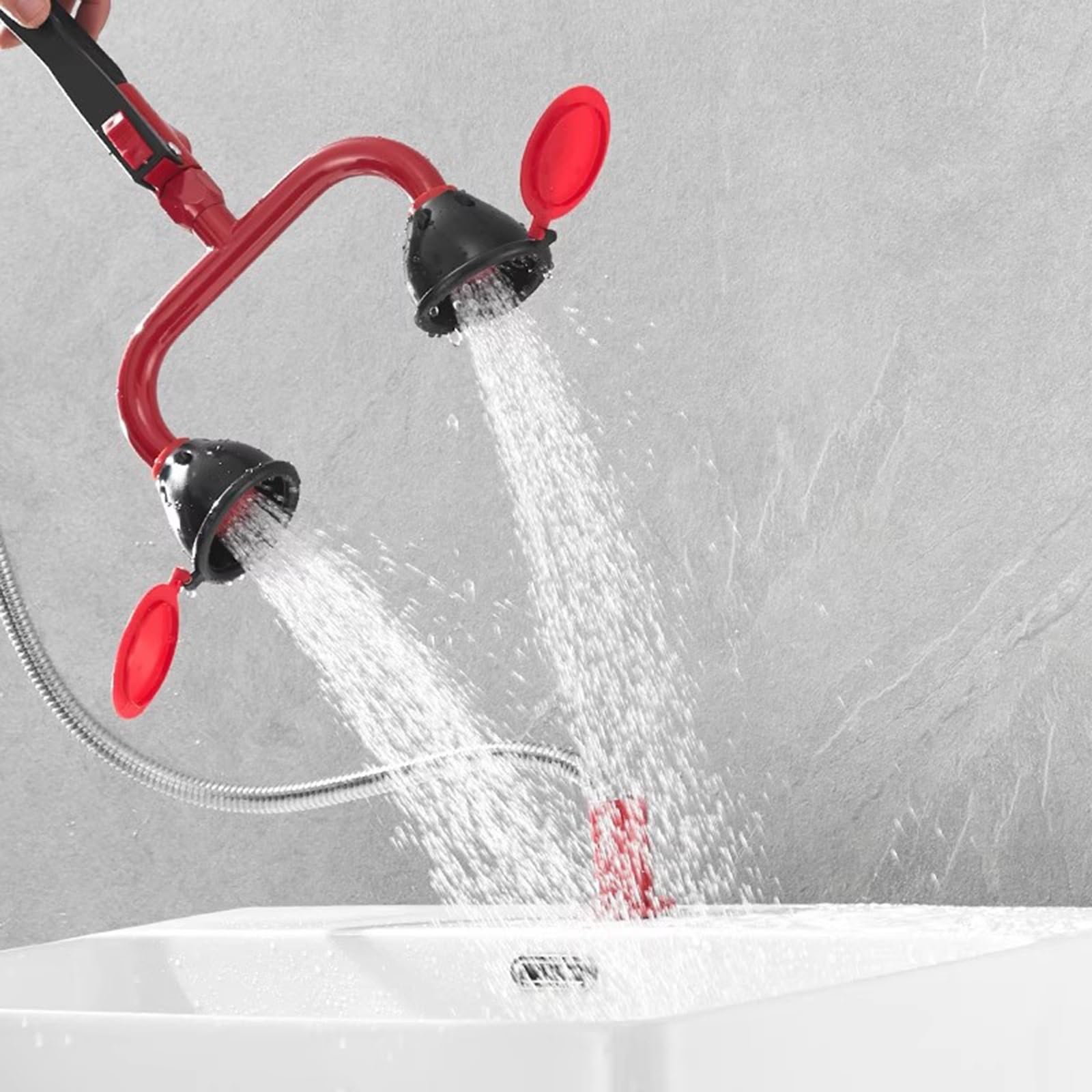 JYHHCYS augenspülstation Augendusche Zur Wandmontage, Augenduschen Mit Duschschlauch Zur Tischmontage, 360° Drehbare Augendusche Für Wasserhahn, Einstellbare Wasserflussrichtung(Wall Mount)