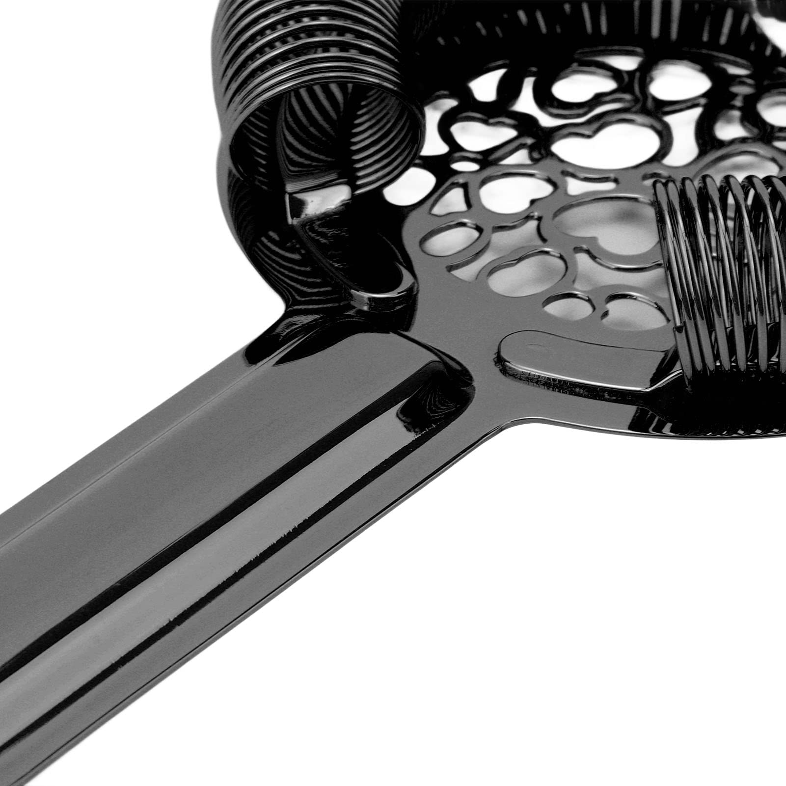 Cocktail Strainer Bar Strainer Bartending Strainer Stainless Steel Bar Strainer for Bartending for Bar Restaurant Home(Black Plating)