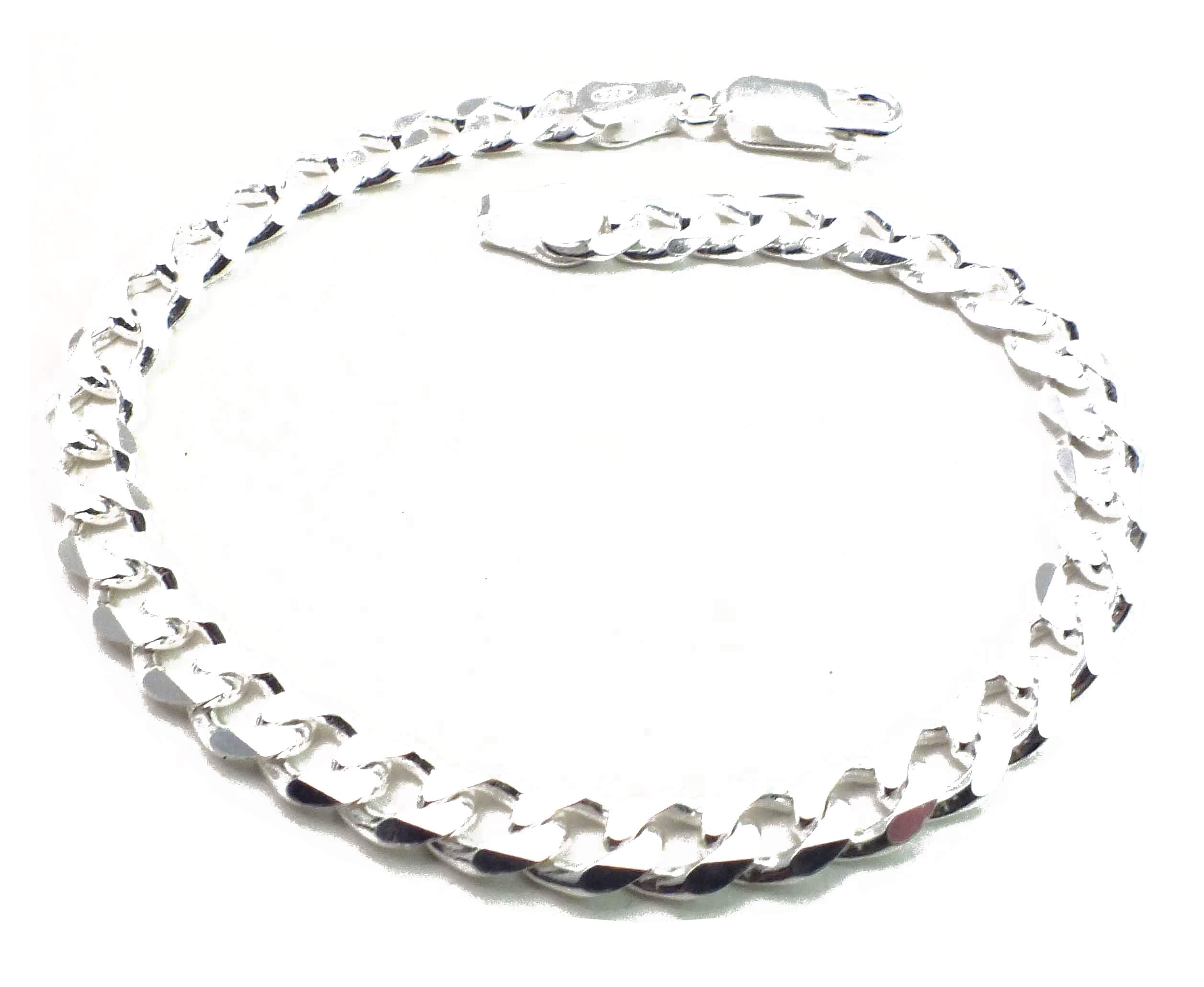 Original italienisches Panzerarmband 925 Silber 5,5mm breit Länge wählbar Silberarmband Armband Damen Herren Schmuck ab Fabrik tendenze Italy