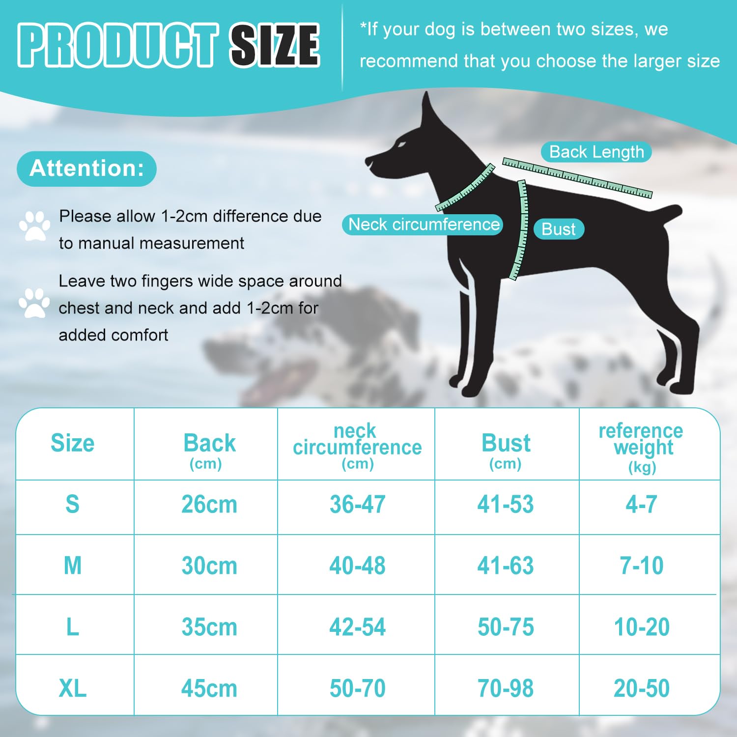 Voarge Dog Life Vest, Swimming Float Jacket Adjustable, Dog Life Jacket for Small Medium - Image 3