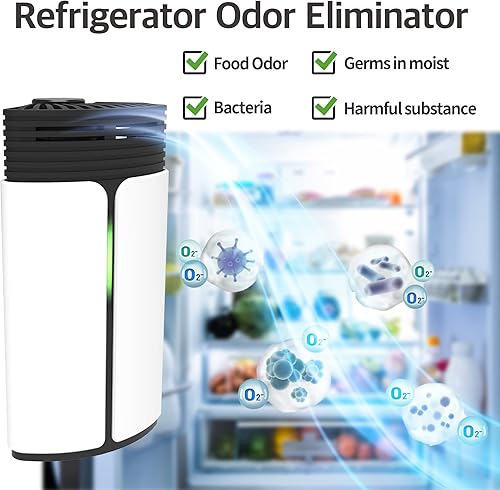 Miniatura 2 de Clair V Refrigerador Desodorizador Eliminador de olores a prueba de ozono para nevera y armario ambientador portátil
