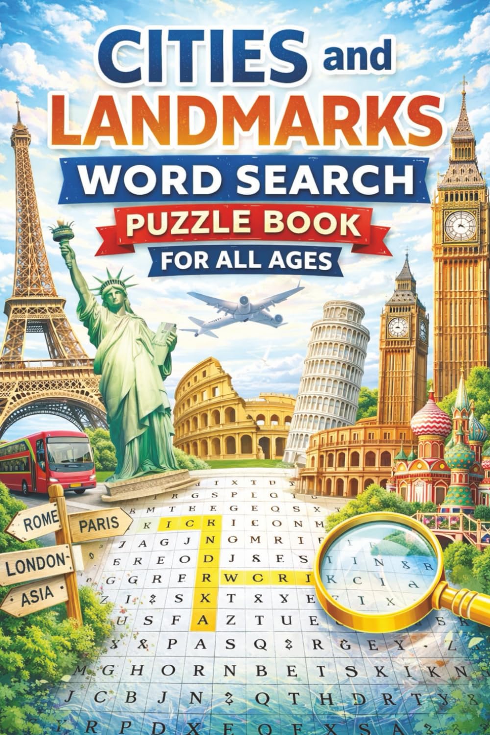 World Cities & Landmarks Word Search Puzzle Book: Cities, Landmarks & World Travel Word Search Puzzles for All Ages | Famous Places, Global Destinations & Geography Fun