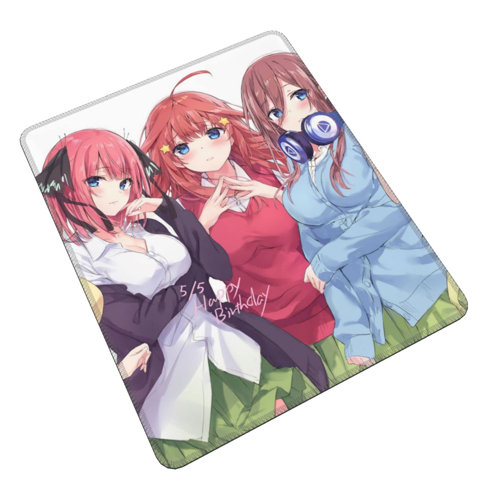 プレイマット マウスパッド 五等分の花嫁 中野一花 3枚セット 五等分の花嫁 ゲーミングマウスパッド＿中野三玖/カレッジスタイル